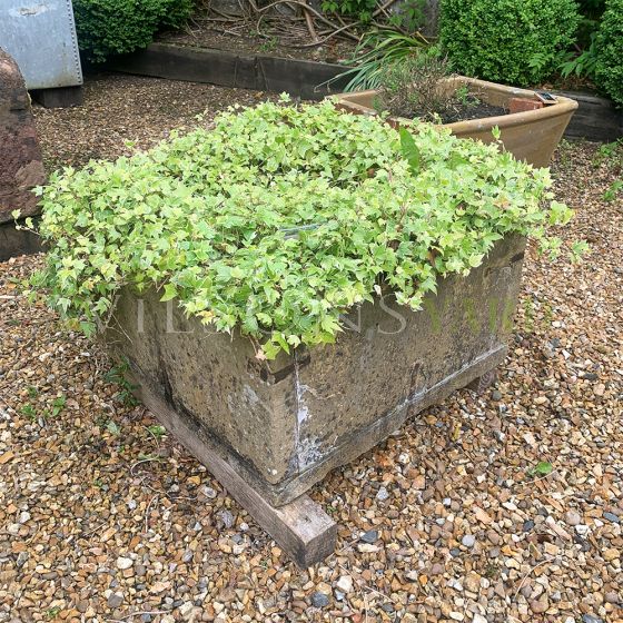 Antique garden stone trough