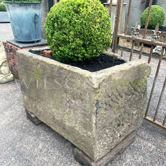 Antique garden stone trough