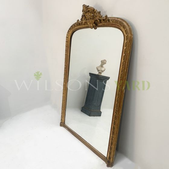 Antique French overmantle mirror circa 1880