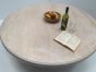 Natural imperial round pedestal dining table