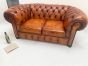 Restored vintage 2 seater button back settee