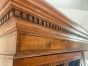 Victorian glazed bookcase in figured inlaid Mahogany 